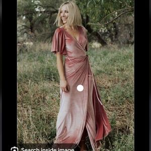 Baltic Born Velvet wrap dress Size large NWT